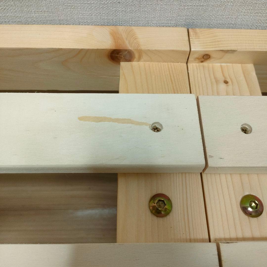 追加脚部付き バノン ショート セミシングル 高さ4段階 ベッドフレーム 木製