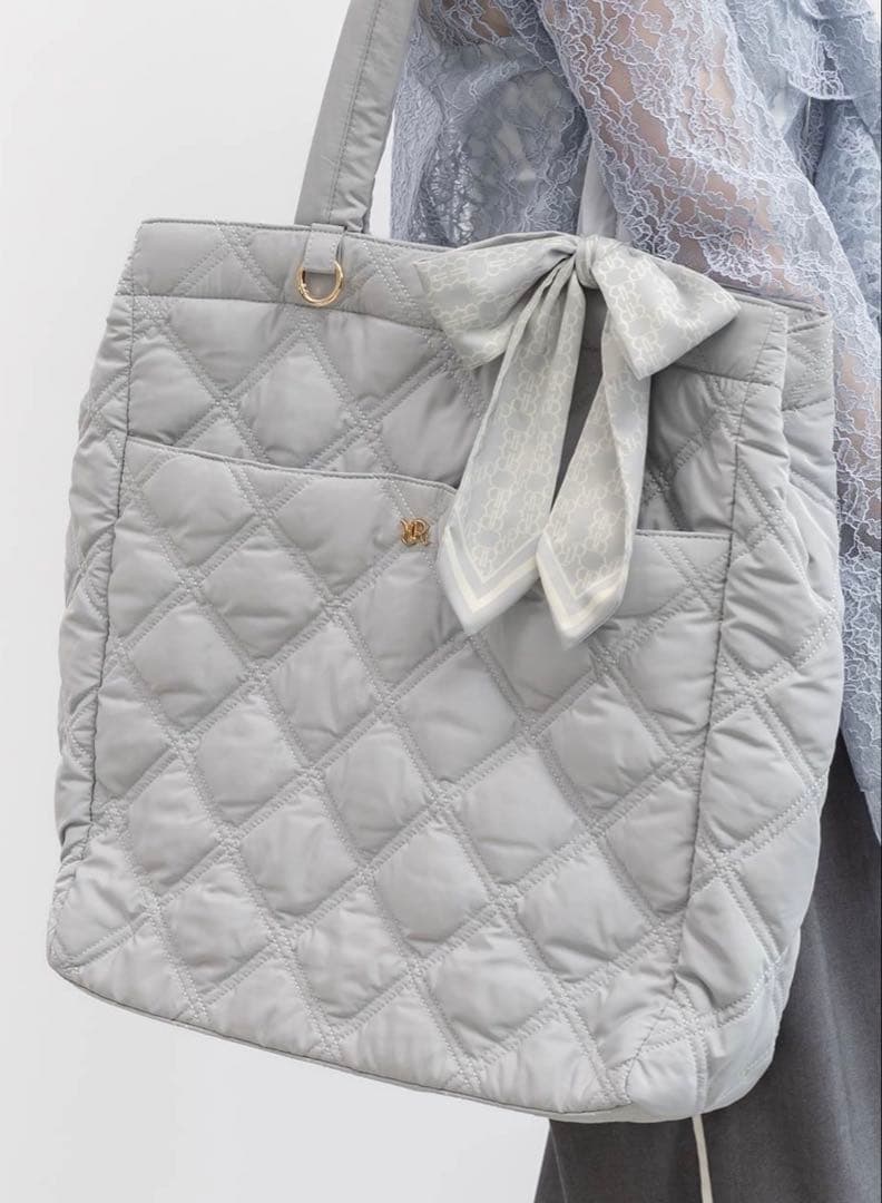 RANDA 2WAY リボンキルティングトートバッグ