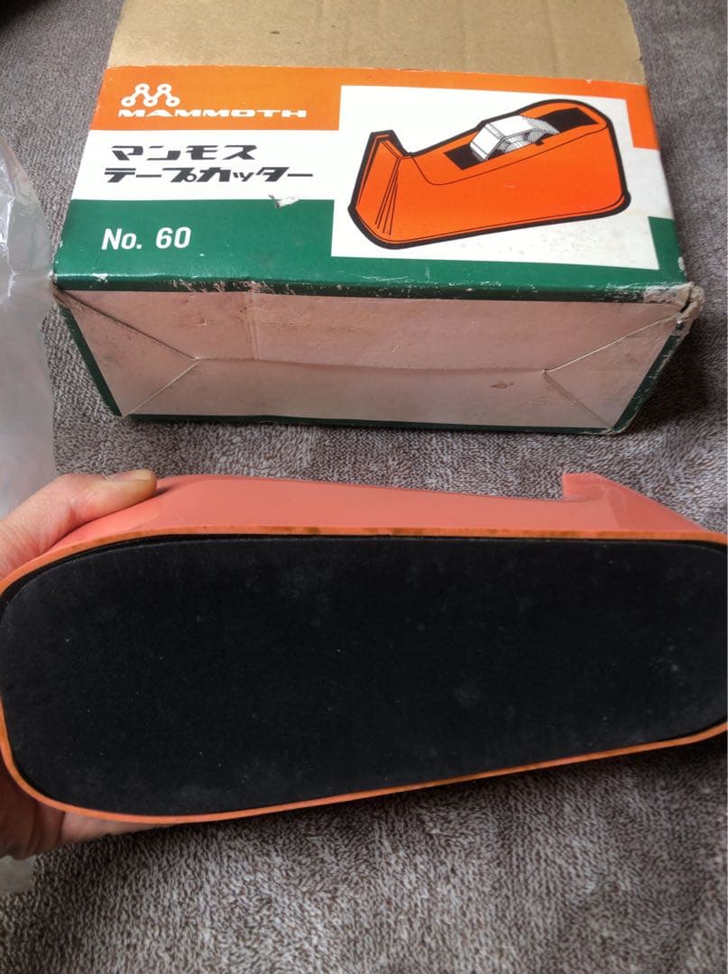 マンモス　テープカッター 昭和レトロ セロハンテープ台　当時物