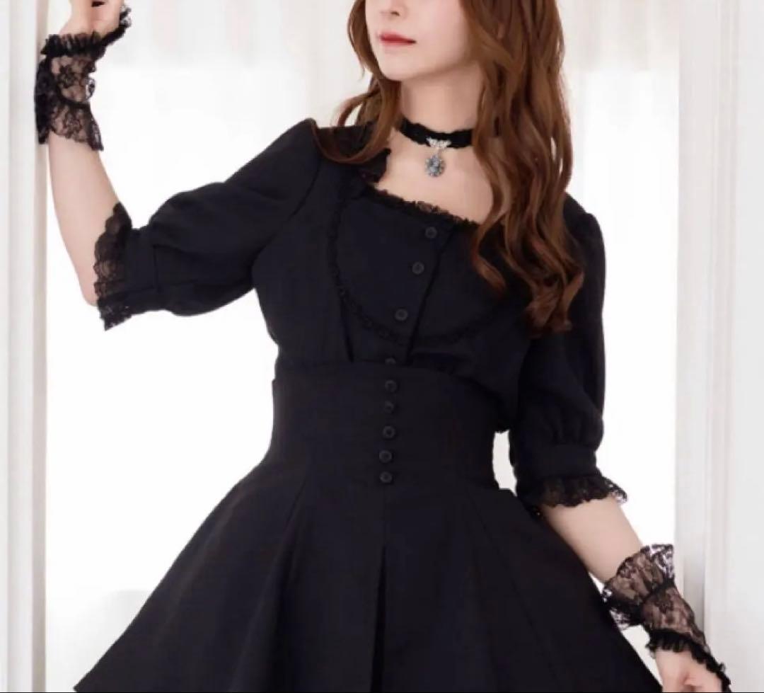 MIHO MATSUDAミホマツダ ブラウス ヴィズ ブラック Ｌサイズ