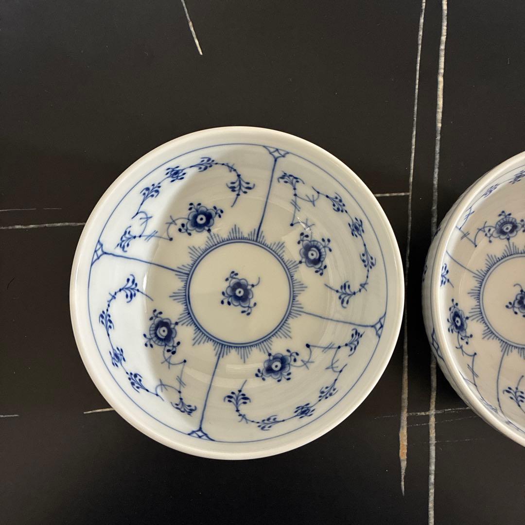 ロイヤルコペンハーゲン ブルーフルーテッド プレイン　ボウル　13センチ2個