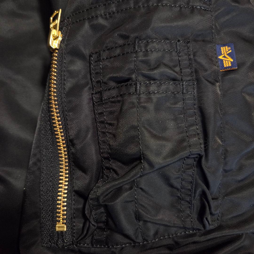 ALPHA INDUSTRIES MA-1 フライトジャケット オールブラック