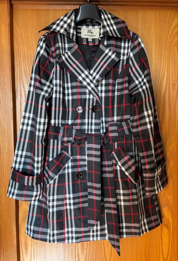 新品未使用 バーバリー チェック柄 トレンチコート Lサイズ