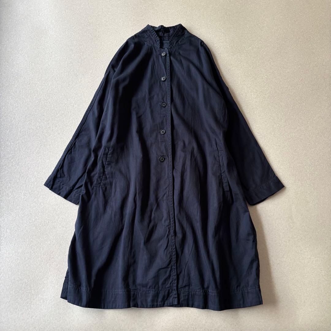 【美品】ヴェリテクール　コットンアローコート　ネイビー　日本製