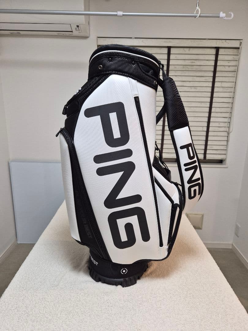 【レイナ】PING キャディバッグ ホワイト/ブラック