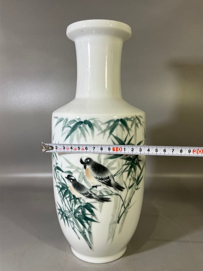 DT755 中国 色絵 内絵 瓶