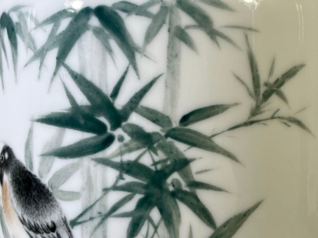 DT755 中国 色絵 内絵 瓶