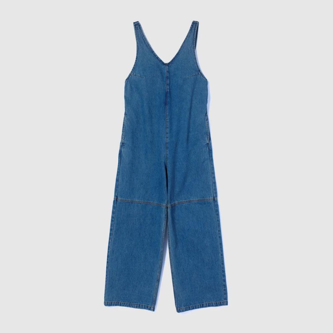 searoomlynn ☆ Vフロント デニムサロペット（ブルー）