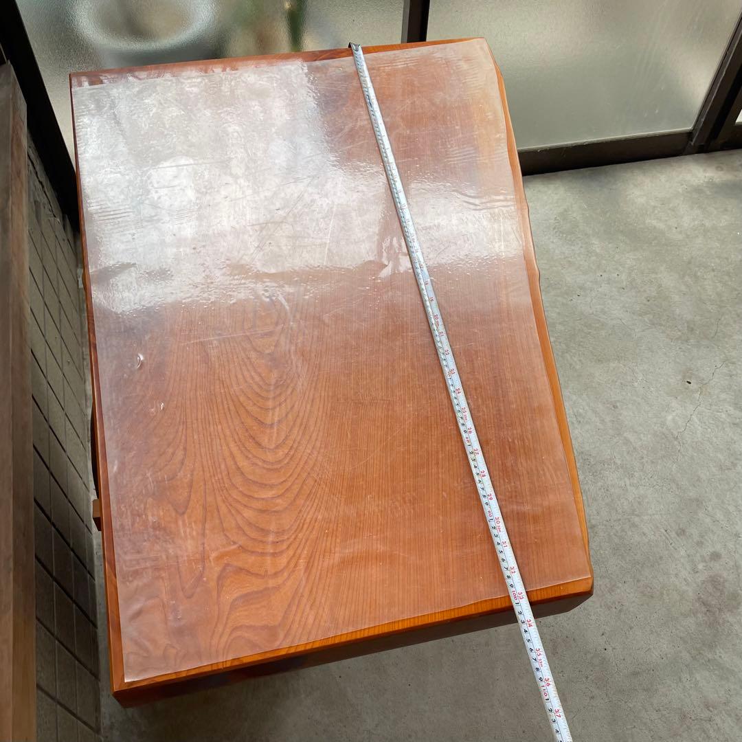 【銘木】欅 無垢一枚板 センターテーブル 注文品 特注品 珍品 昭和レトロ