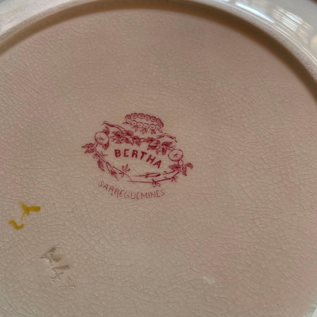 サルグミンヌ 花柄平皿 2枚セット BERTHA 約22.5cm