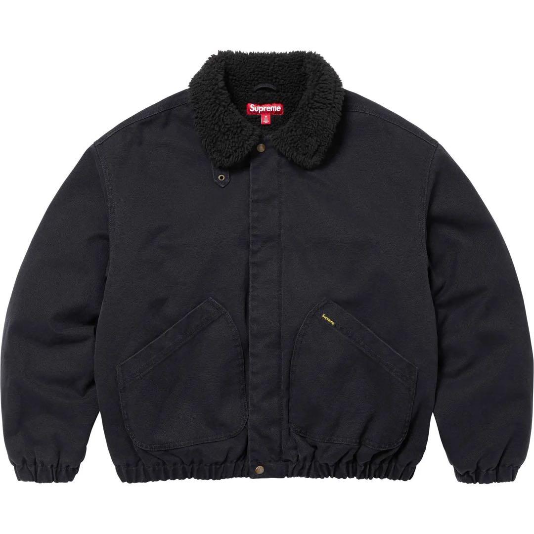 美品 Supreme Faux Shearling Lined Bomber