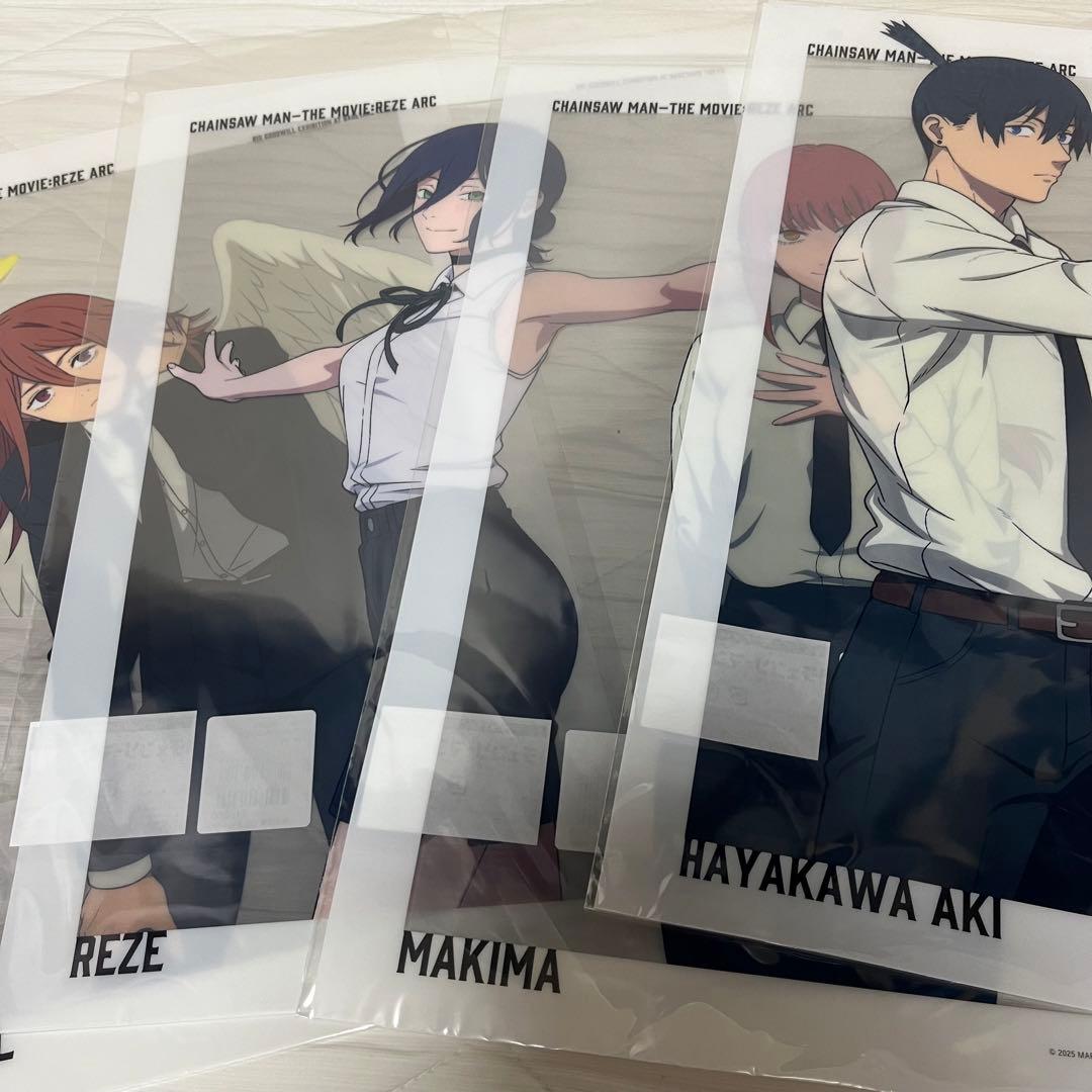 劇場版 チェンソーマン レゼ篇 大交流展 A3クリアポスター レゼ アキ