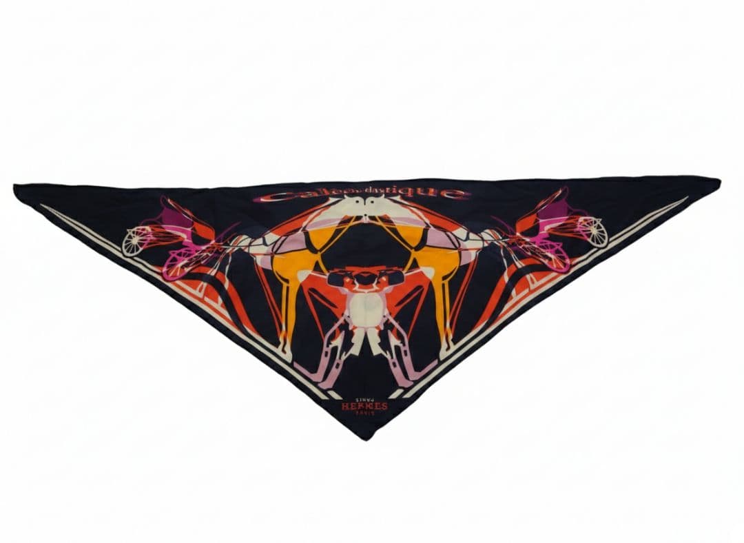 エルメス トライアングルジェアン　シルク