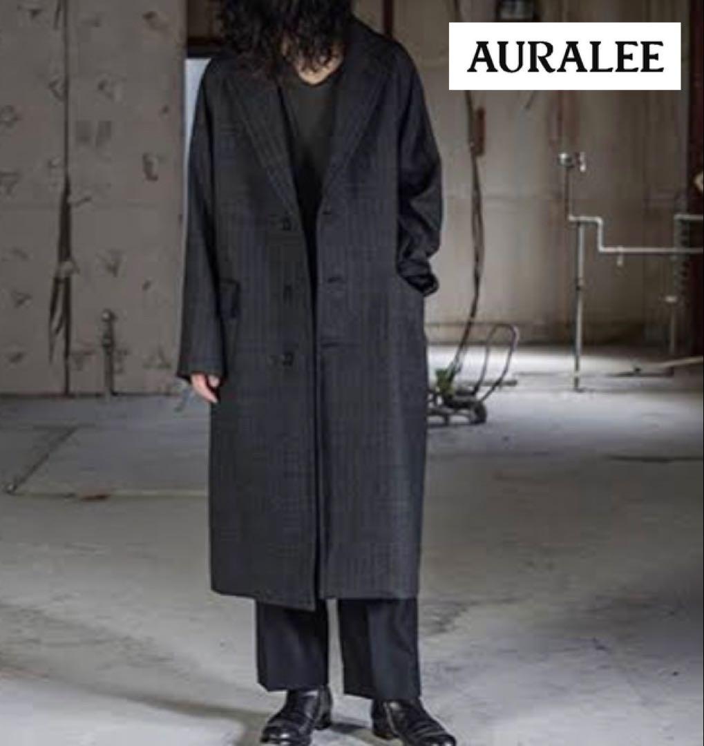 ジャケット・アウター AURALEE BLUEFACED WOOL CHESTERFIELD COAT