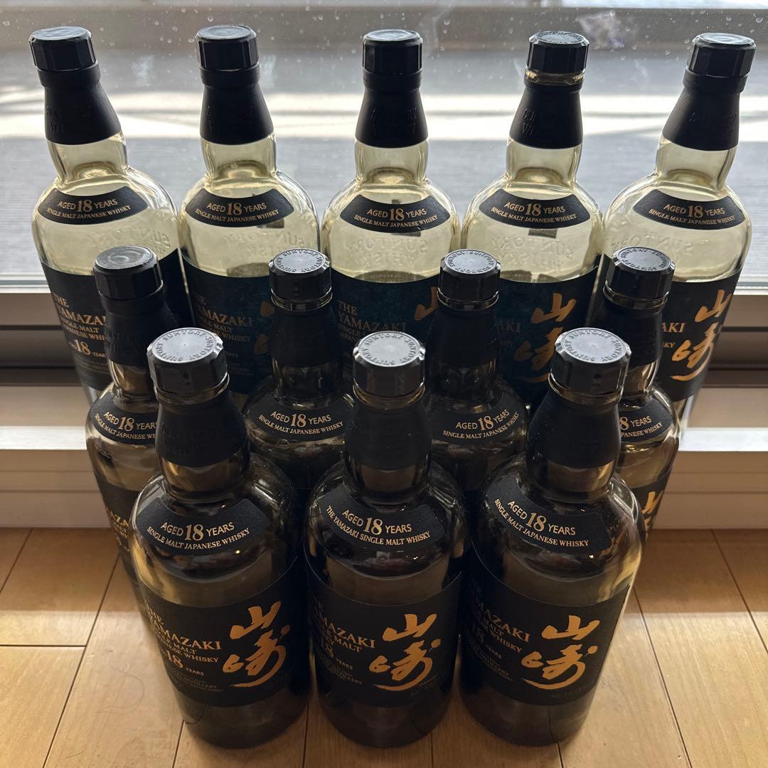 今だけ‼️価格そのまま❗️箱プレゼント　　　山崎18年　12本　空瓶