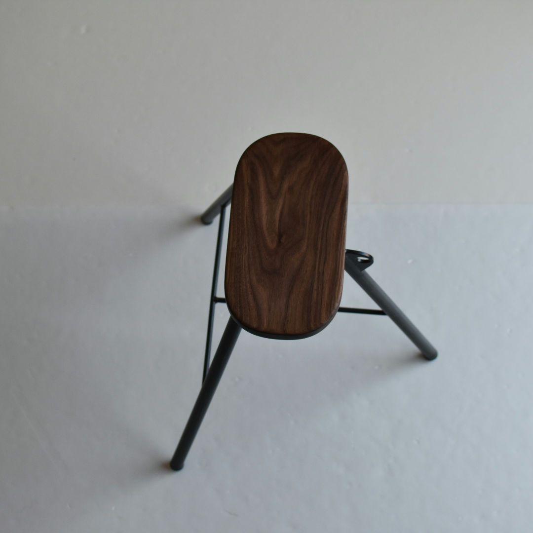 113 ウォールナット ハンドメイド スツール 腰掛け 椅子 furniture