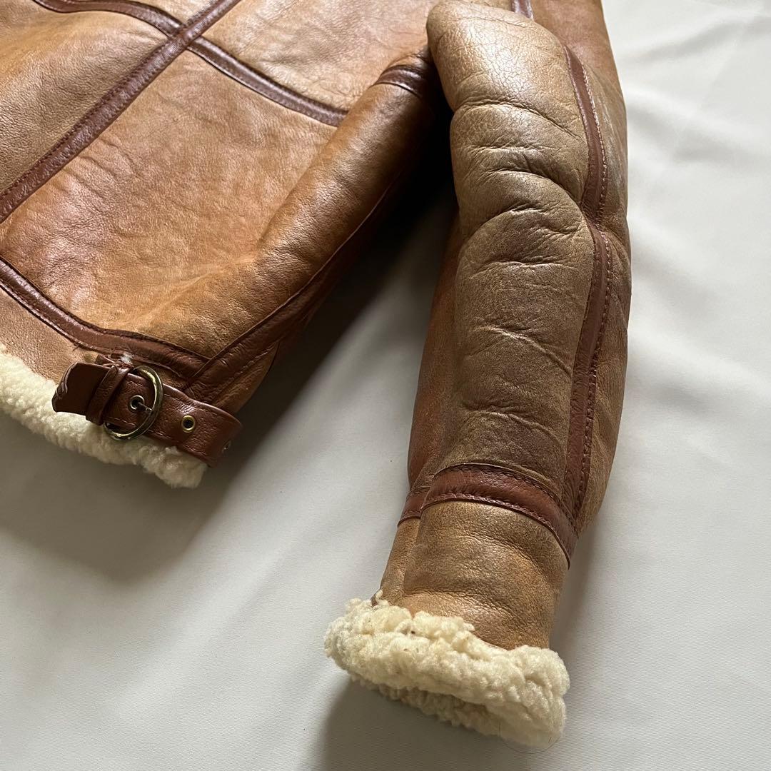 レアSchott ショットB-3 フライトジャケット ボア ムートン42 USA