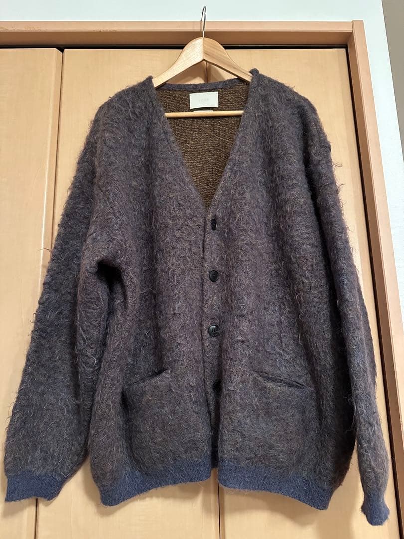 トップス YOKE 4COLORMIX JACQUARD MOHAIRCARDIGAN