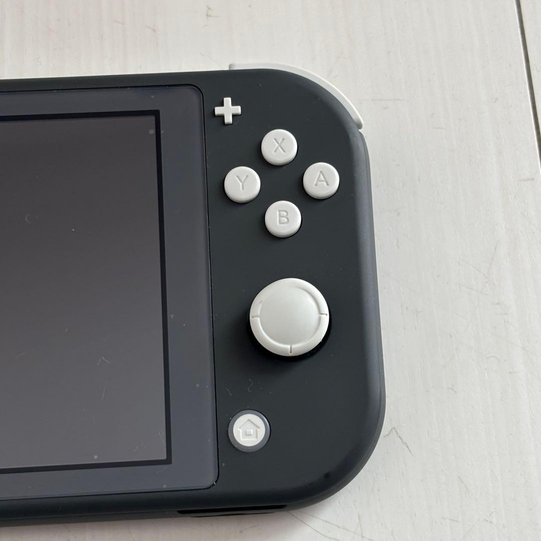 美品★Nintendo Switch Lite 本体 グレー充電器、本体ケース付
