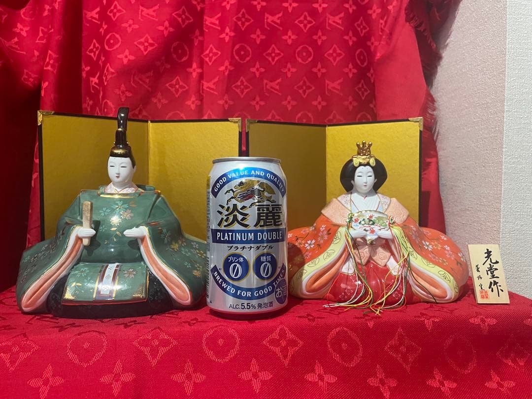 陶器製　雛人形セット