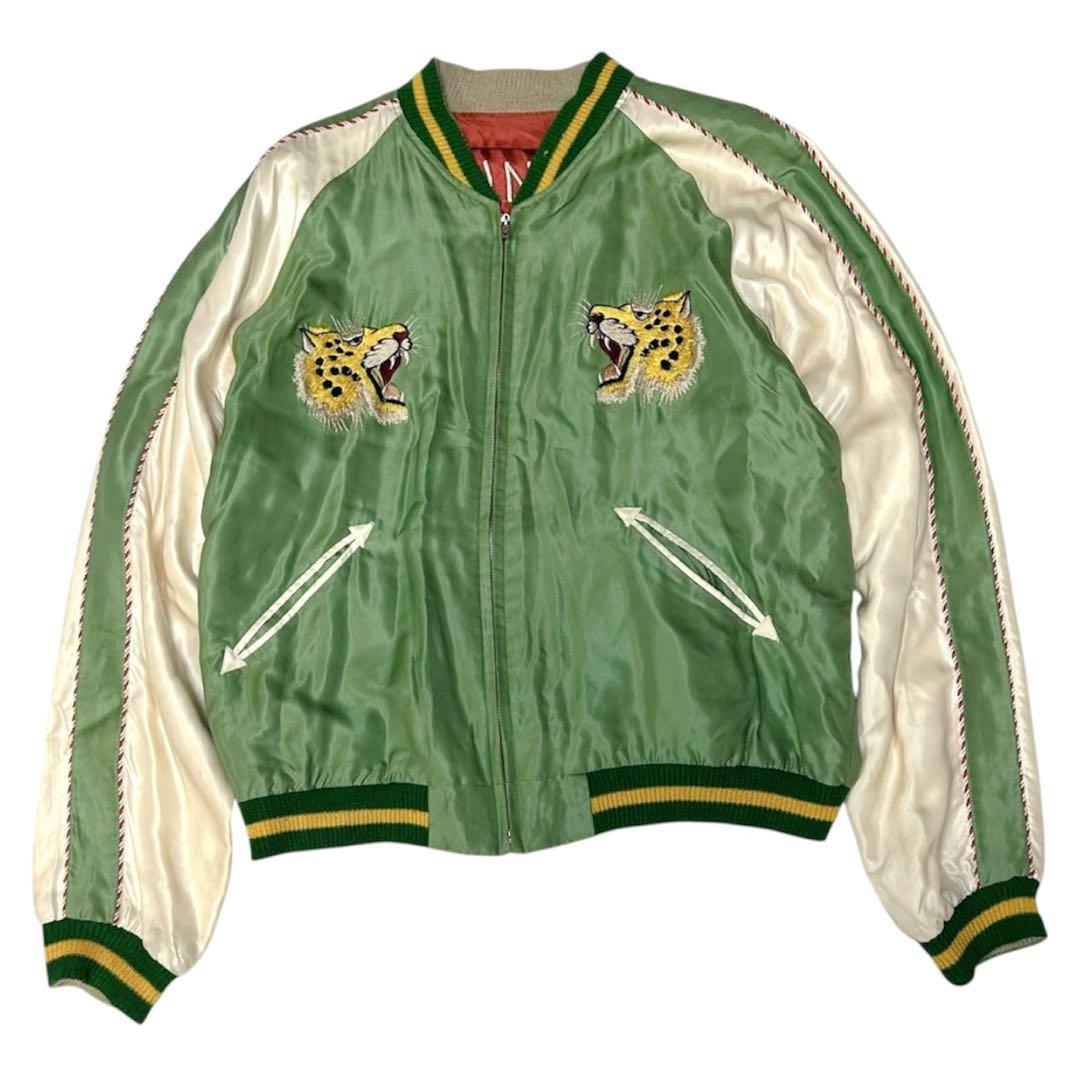 ✨激レア✨ TAILOR TOYOスカジャン 豹 OKINAWA MAP XL