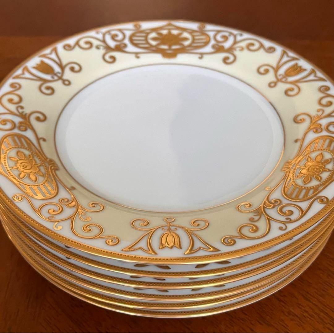 【希少品】オールドノリタケ★クリスマスボール★手描きパン・ケーキ皿　6枚