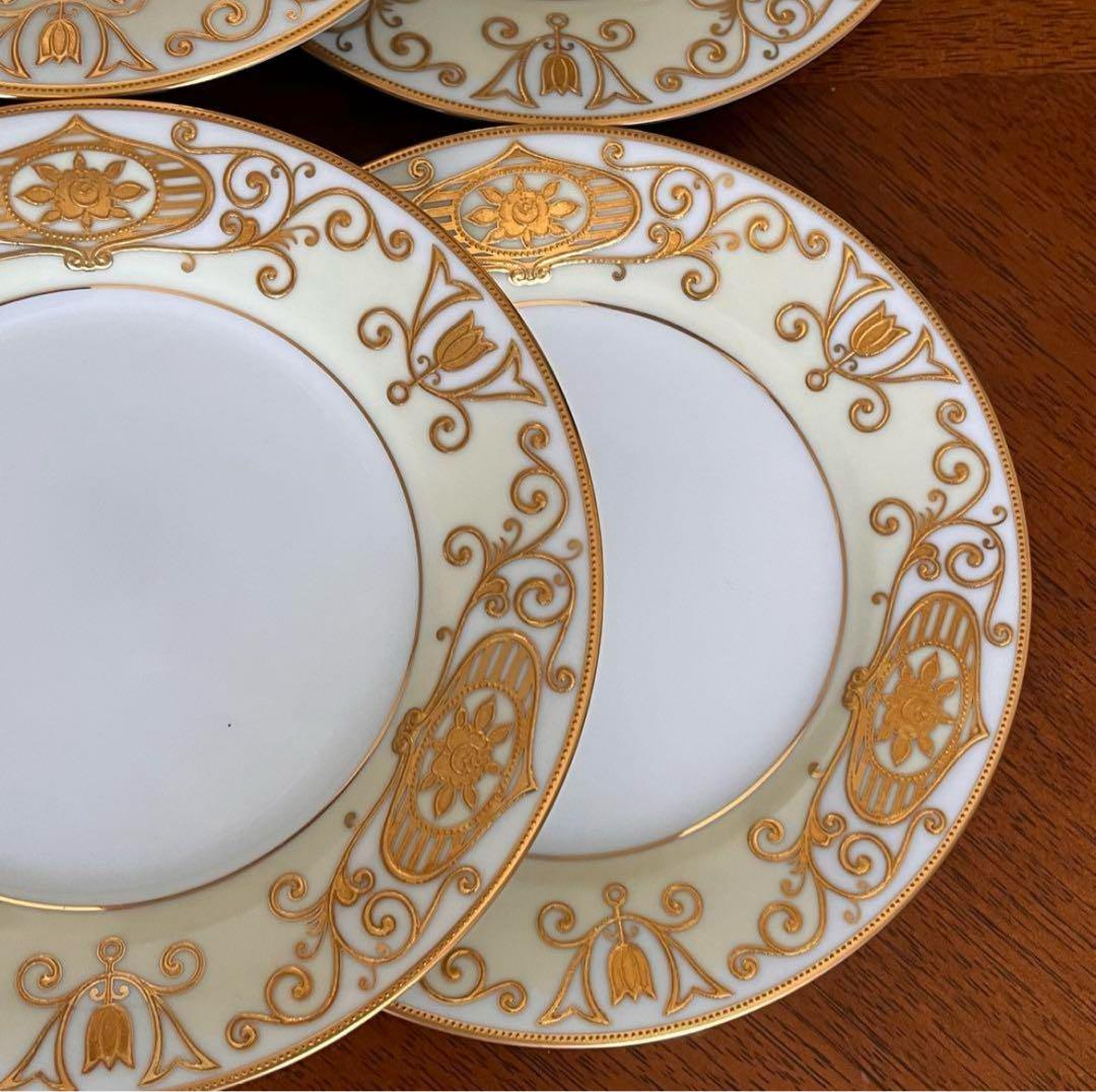 【希少品】オールドノリタケ★クリスマスボール★手描きパン・ケーキ皿　6枚