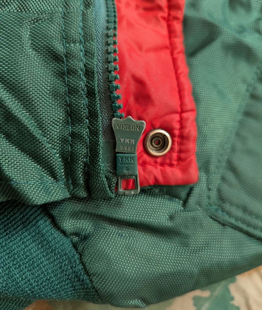 KAWASAKI カワサキ ナイロンジャケット ワークジャケット バイク 古着