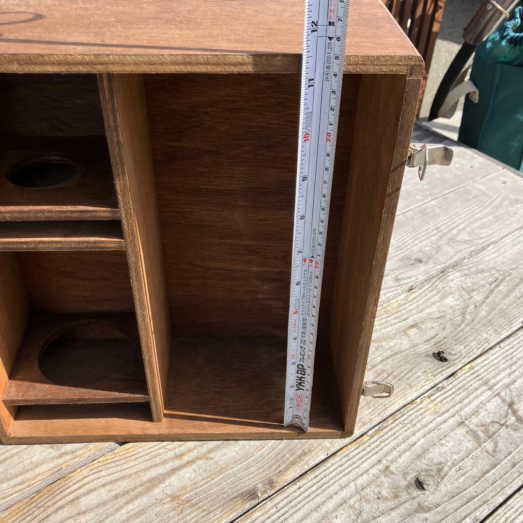 昭和レトロ 木製スパイスボックス 茶器入れ キャビネット 飾り棚 ラック
