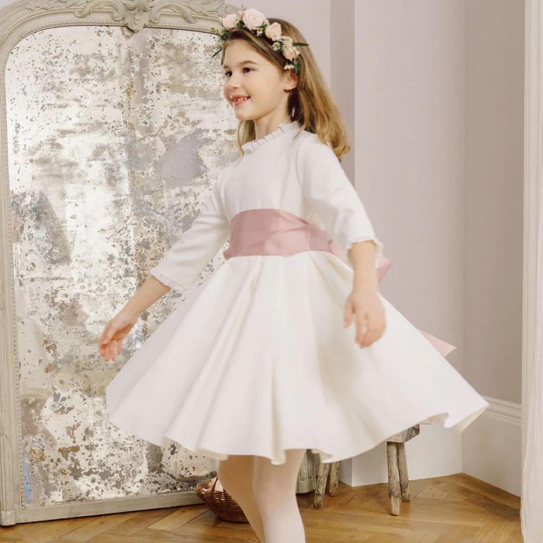 Amaia Kids アマイアキッズ セレモニードレス　ホワイト　ピンク　結婚式