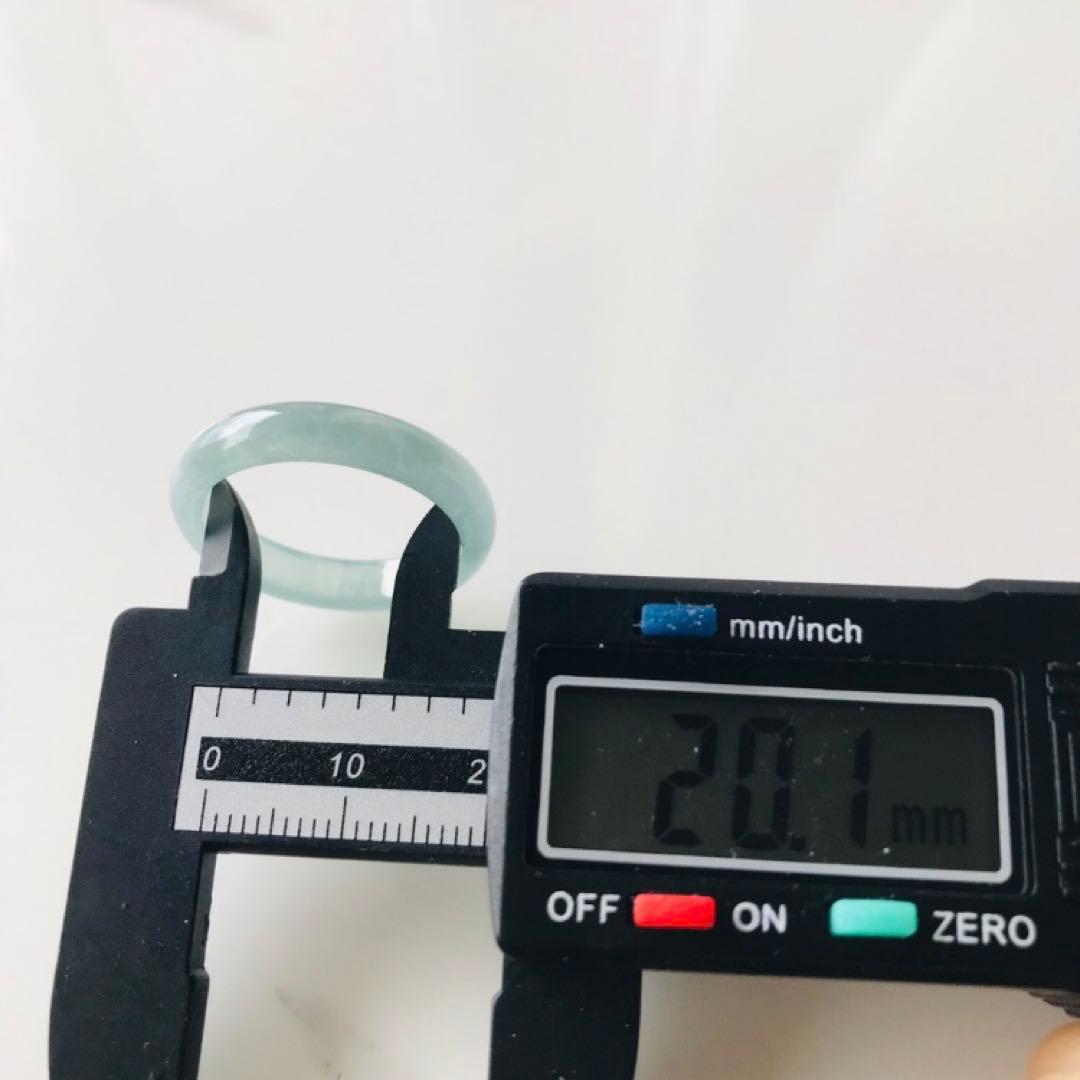 [R138-006］翡翠　くりぬき　リング　天然石　グアテマラ産　22号