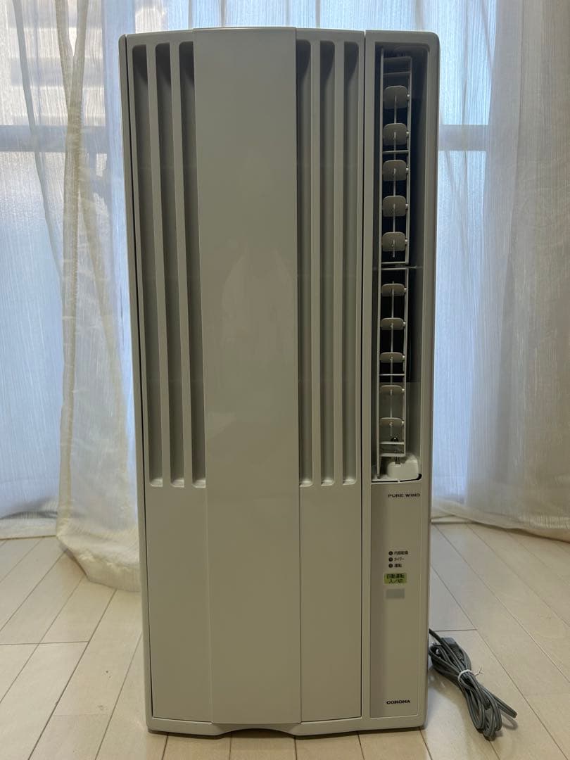 ほぼ未使用/CORONA 窓用エアコンCW-F1624R-WS/5年延長保証付