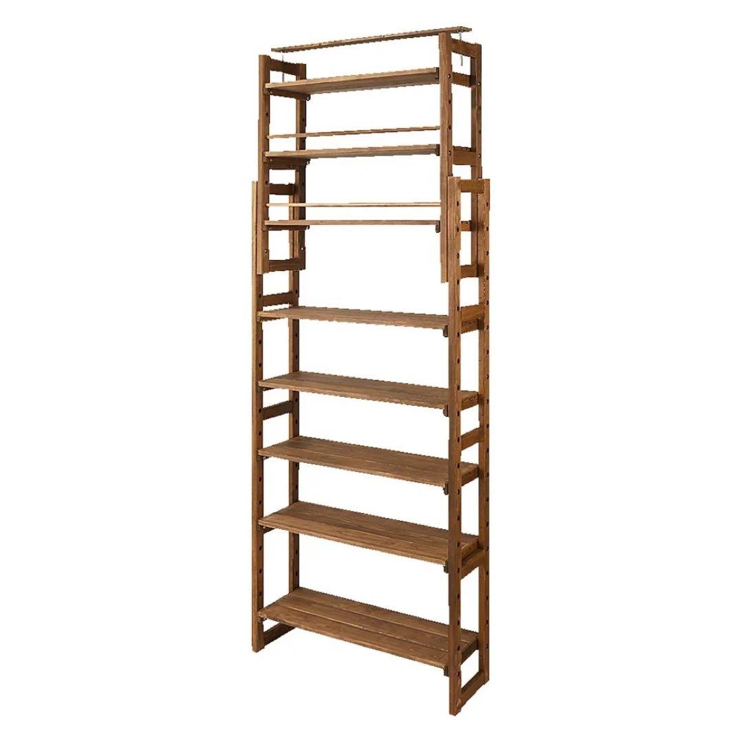 S☆822 国産檜　頑丈突っ張りシェルフ 未使用品