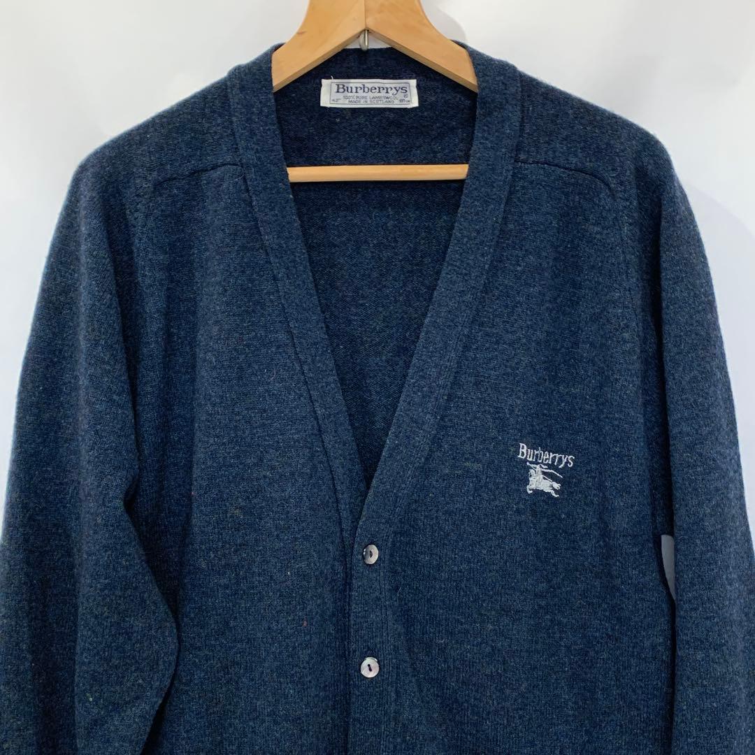 Burberry's ダークブルー カーディガン 42