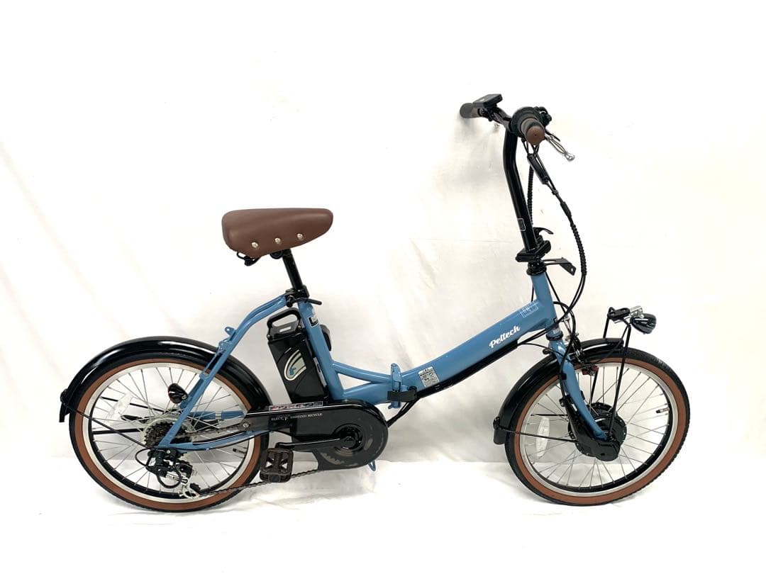 【即乘】Peltech折り畳み電動アシスト自転車20インチ 動作確認済