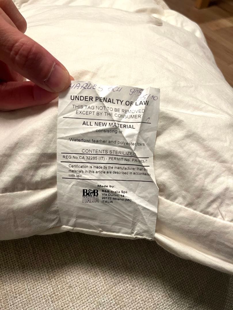 B&B Italia クッション　Charles チャールズ