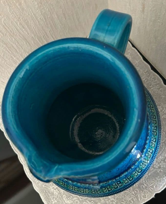 北欧イタリア製 50s以前ビトッシ/フラビア リミニブルー 花瓶大