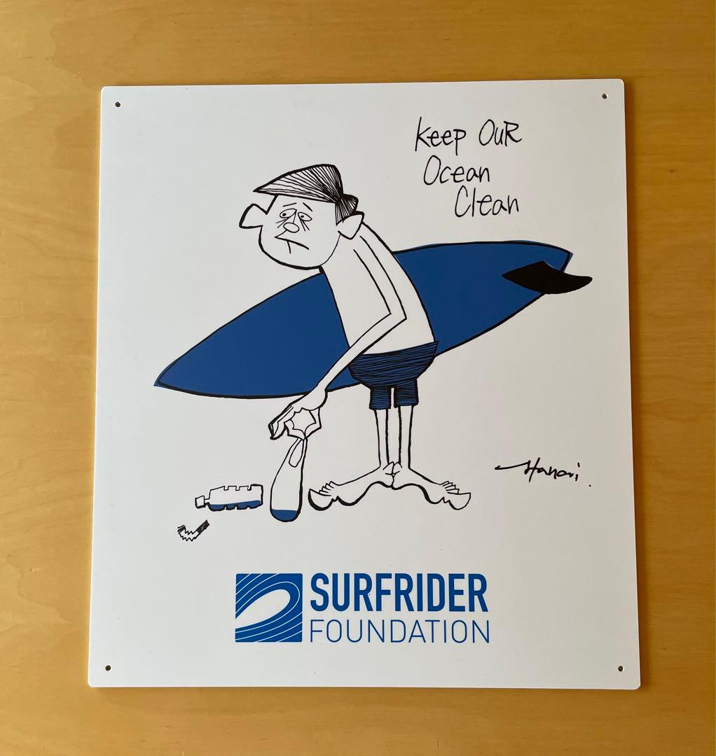 花井祐介 限定　SURFRIDER FOUNDATION サインボード（大）