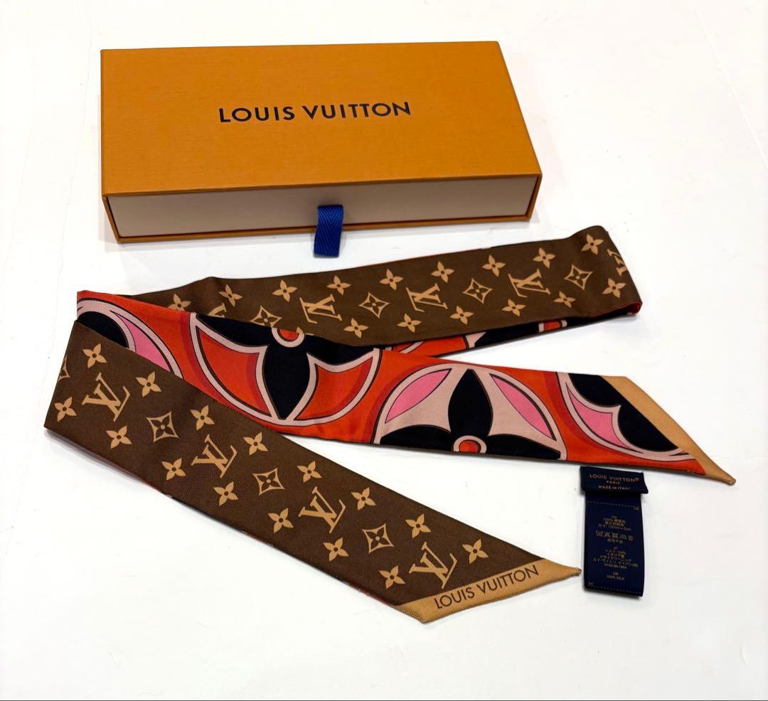 ヴィトン☆バンドー　モノグラム　スカーフ　LV柄　ストール　ロゴ