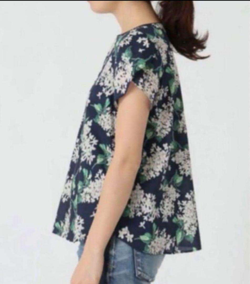 新品✨IENAリバティ チューリップスリーブブラウス アーカイブライラックF