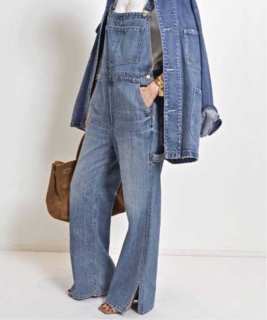 L'Appartement REDCARDレッドカード デニムオーバーオール36