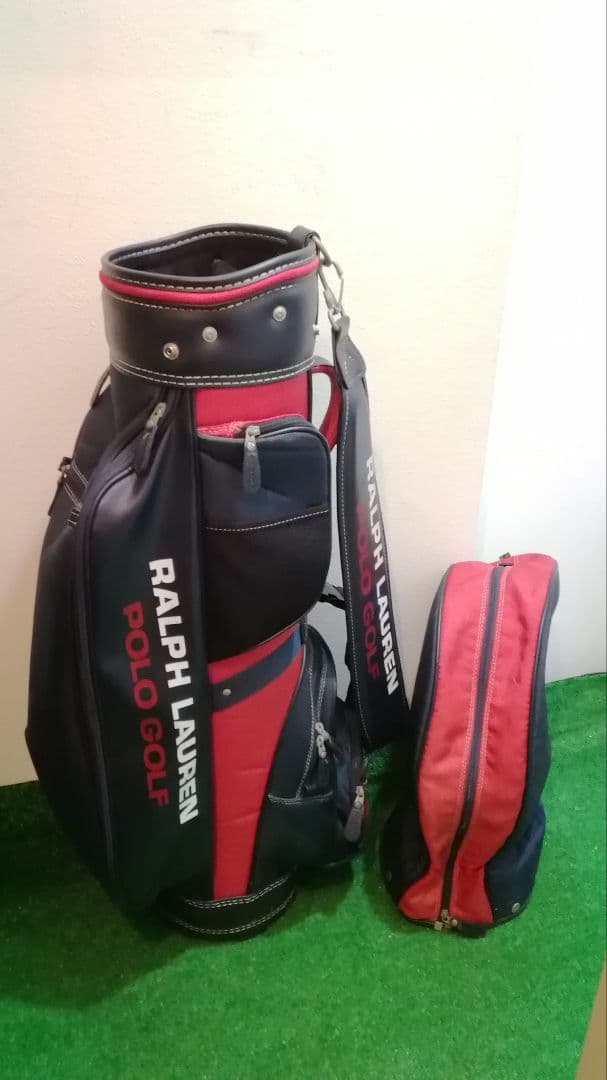 Ralph Lauren Polo Golf キャディバッグ ネイビー/レッド
