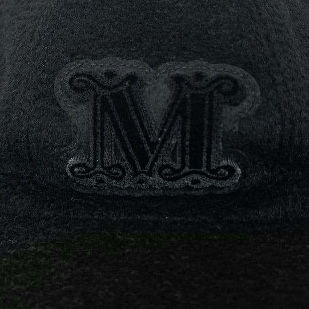 マックスマーラ　キャメルベースボールキャップ　ブラック　帽子 イタリア製