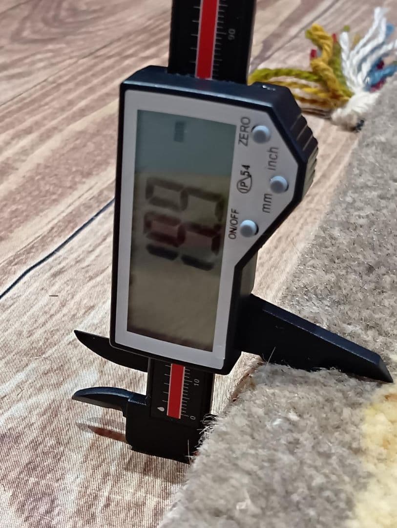 ペルシャ絨毯　ギャッベ　座布団　手織り　イラン(46)