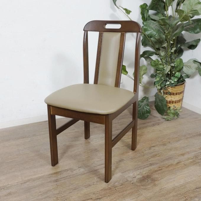 ゆうまる　2脚セット【新品】ダイニングチェア　シンプル