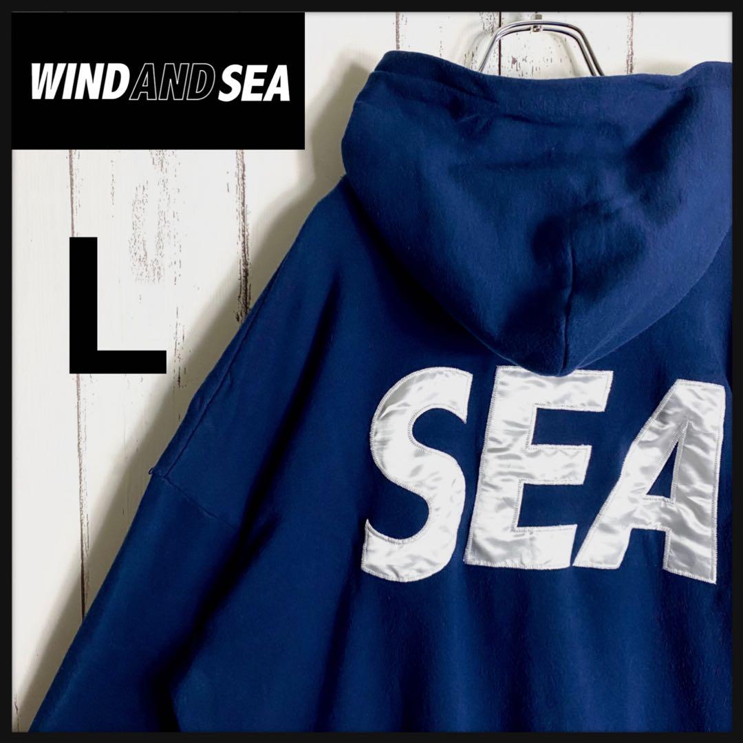 【即完売】 WIND AND SEA フルジップ パーカー 初期 両面 刺繍
