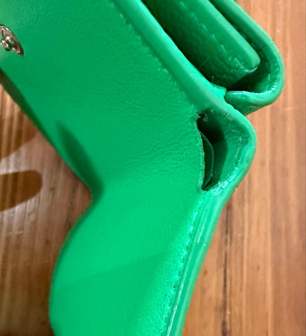 BALENCIAGA 三つ折り財布 キャッシュミニ グリーン