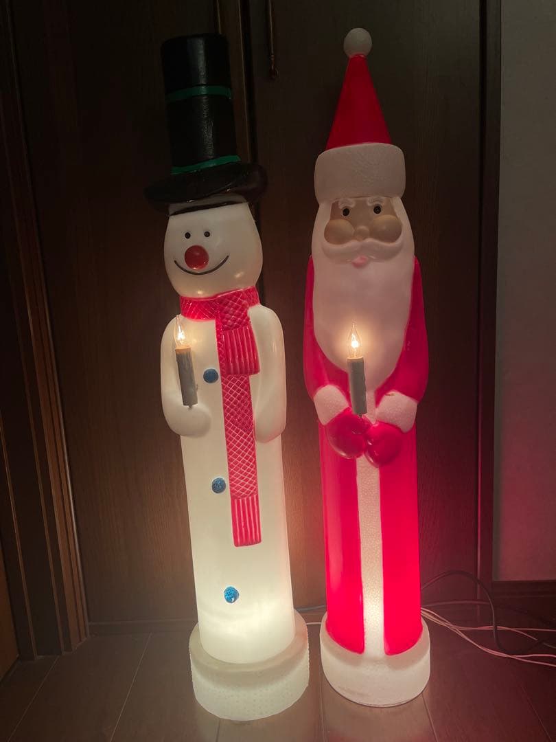 クリスマス装飾 雪だるま サンタ ライト ★店舗様や個人の方のクリスマス装飾に