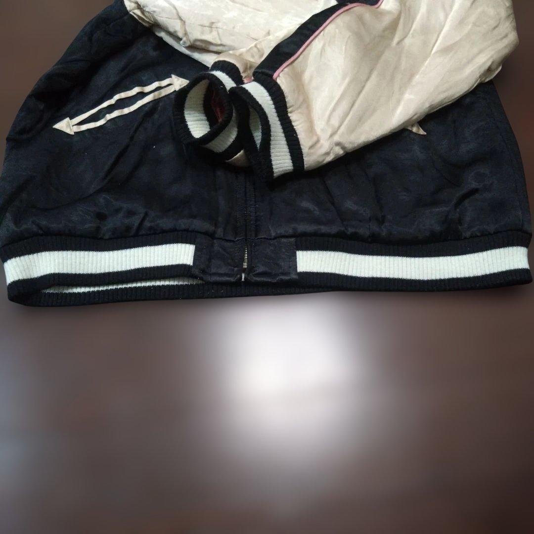 人気HOUSTON スカジャン 鷹と日本地図　 Lサイズ レーヨン