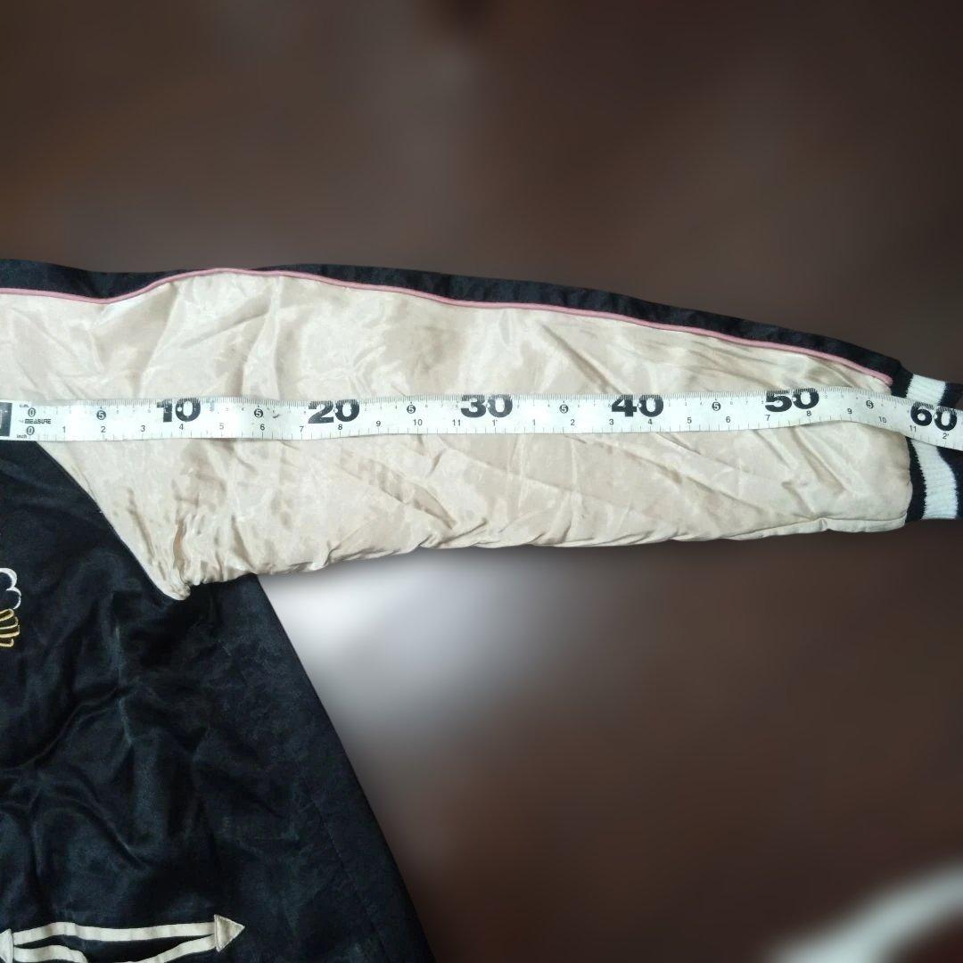 人気HOUSTON スカジャン 鷹と日本地図　 Lサイズ レーヨン